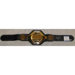 JON 'BONES' JONES Hand Signed JAKKS Belt + Beckett COA