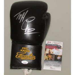 Jeff Fenech Hand Signed Pro Lace Up Boxing Glove + JSA COA